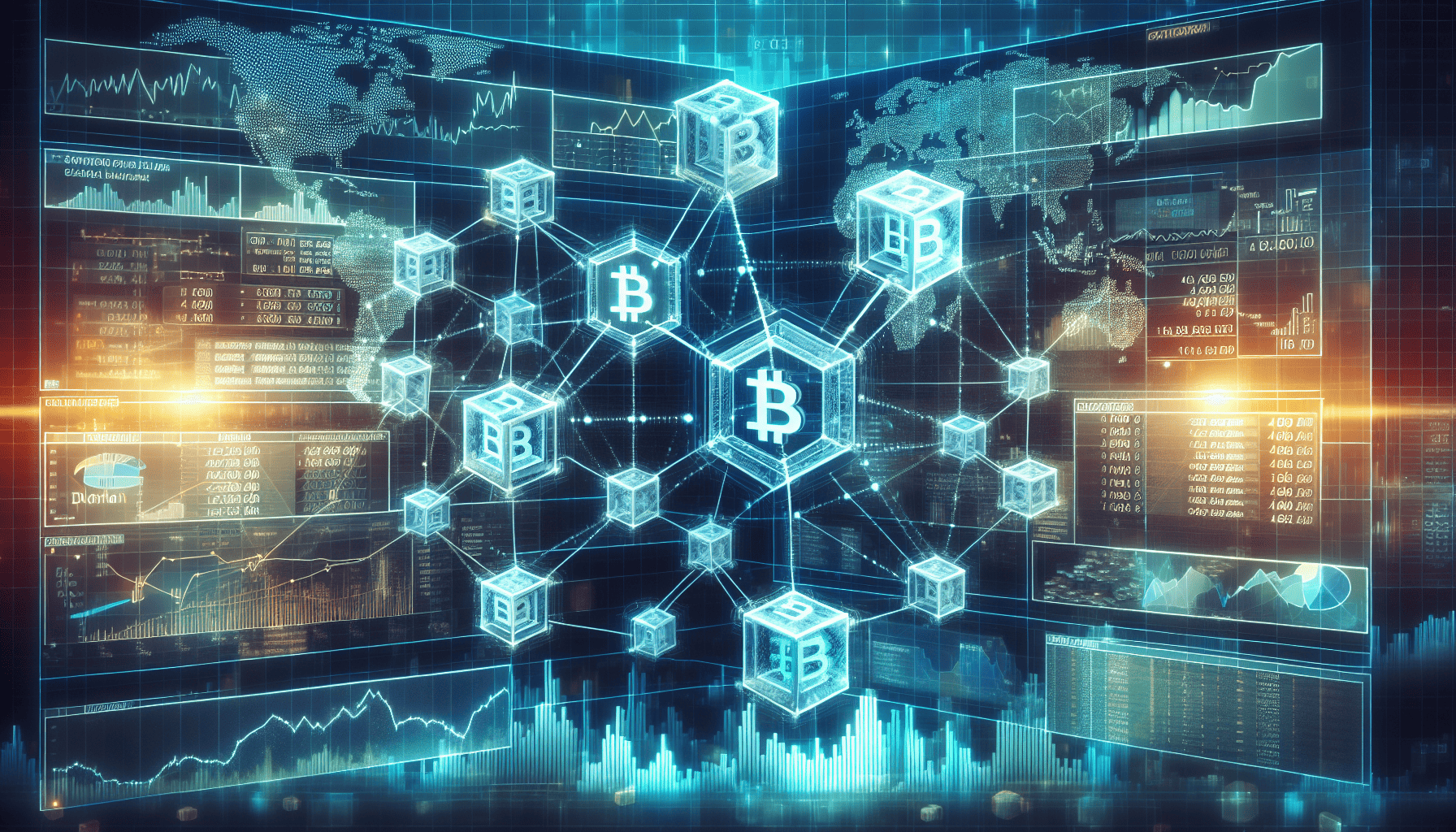 Blockchain network with digital financial graphs